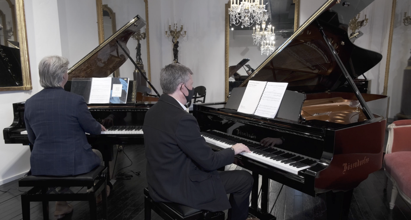Wellington trying pianos